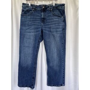 TK Axel Jeans Mens Tag: 38x30 (28.5 Inseam) Slim Boot Blue Denim Medium Wash